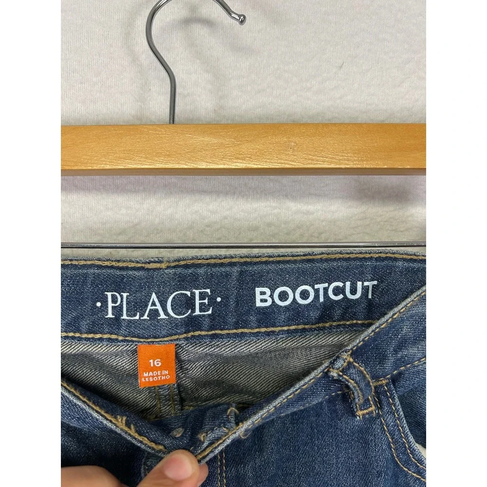 Classic‎ Casual The Childrens Place Boys 16 Blue Bootcut Denim Jeans Medium Wash